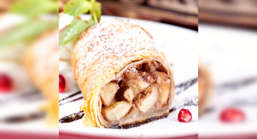 Apple Pie Egg Rolls Recipe: How to Make Apple Pie Egg Rolls Recipe | Homemade Apple Pie Egg Rolls Re