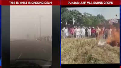 Smog issue: Kejriwal cries foul, Punjab AAP MLA caught burning crops
