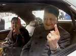 CM Virbhadra, Dhumal cast their vote