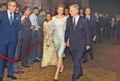 Belgian royals get a Bollywoody welcome in Delhi