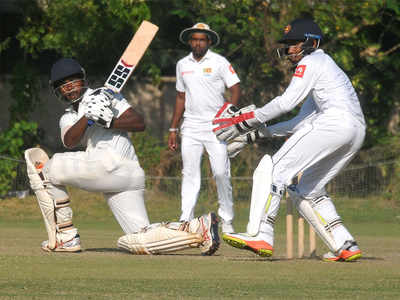 BP XI vs Sri Lanka: Samson slams 128 as Lankan bowlers toil