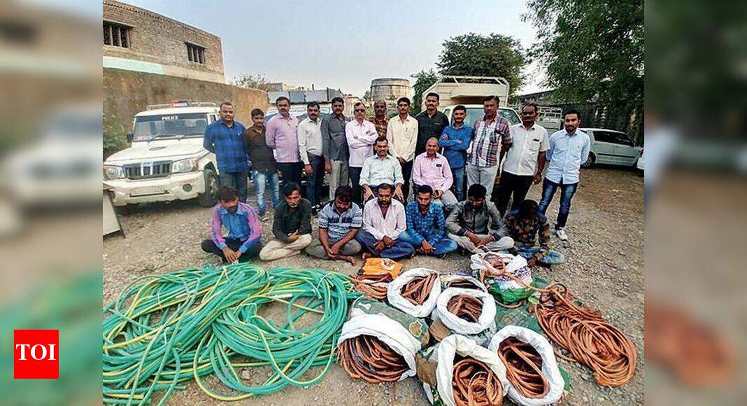 Copper wires stealing gang busted; 7 nabbed Rajkot News Times of India