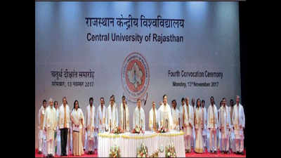 Central University of Rajasthan convocation: 18 girls get gold against 22 boys