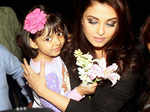 Aaradhya with little Aaradhya