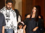 Abhishek Bachchan, Aishwarya Rai Bachchan and Aaradhya