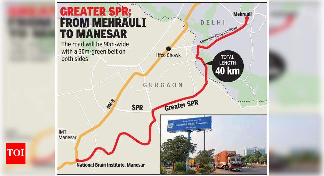 MehrauliManesar link road, bypassing NH8, back on track Gurgaon News