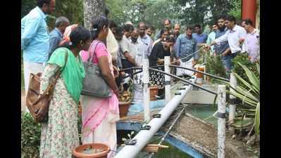 KVK imparts one-day training programme on Aquaponics to farmers from four Karnataka districts