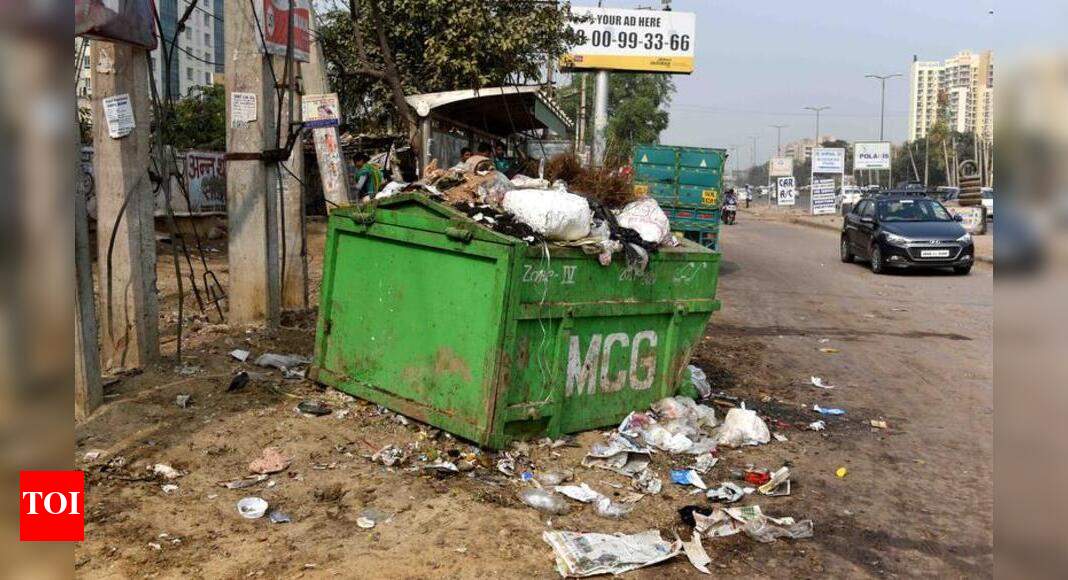 Sohna Road: A garbage vat placed right at the gates, Central Park ...