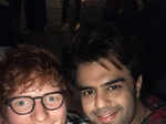 Ed Sheeran and Manish Paul