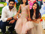 Aishwarya Rai Bachchan, Aaradhya Bachchan and Abhishek Bachchan