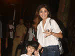 Shilpa Shetty Kundra with son Viaan Raj Kundra
