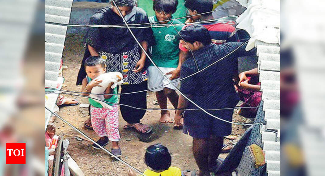 A day after protests, eviction of Thideer Nagar residents begins