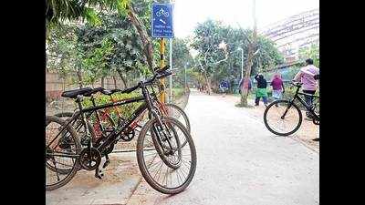 No takers for bikes at Noida Stadium as visitors avoid cycling in smog