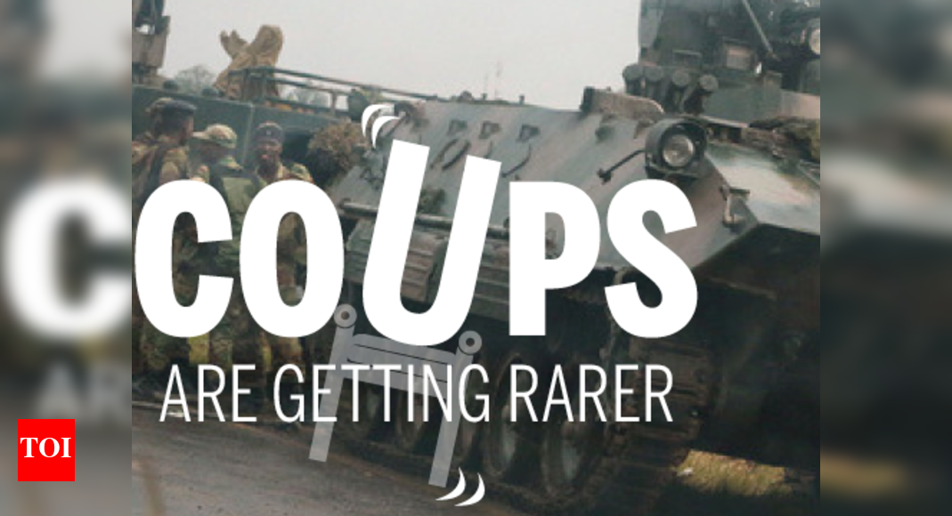 Infographic: Fewer govts are now overthrown by coups - Times of India