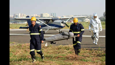 Juhu airport enacts full scale emergency through mock drill