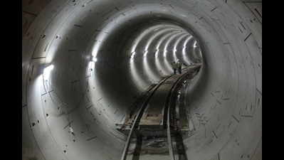 Lucknow Metro speeds up track laying work between underground stations