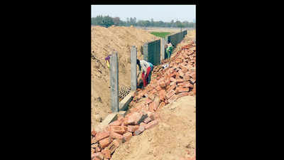 One year on, only a 4-acre wall marks AIIMS’ territory in Bathinda