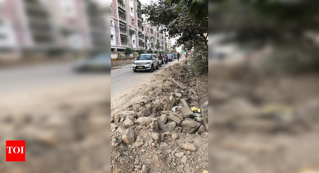 Worst Condition of PJR ENCLAVE Road Times of India