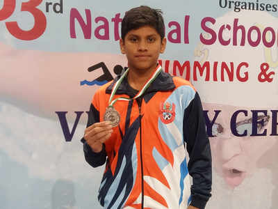 Nagpur swimmers Dhruv, Rutuja, Himani win silver medal at National School Games