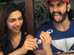 Deepika and Ranveer on the sets of Ram-Leela