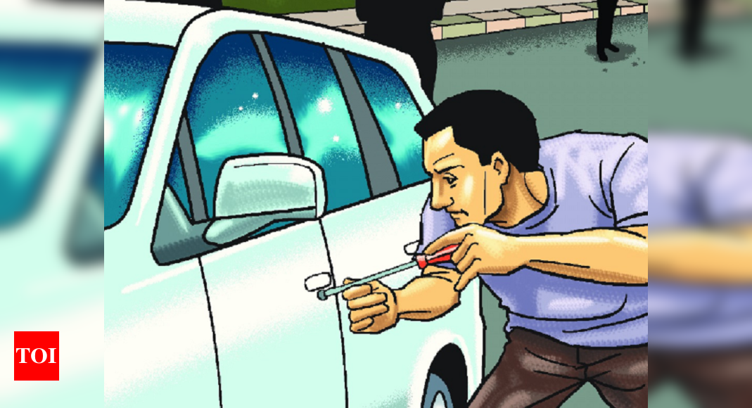 Armed men steal car outside DLF mall | Noida News - Times of India