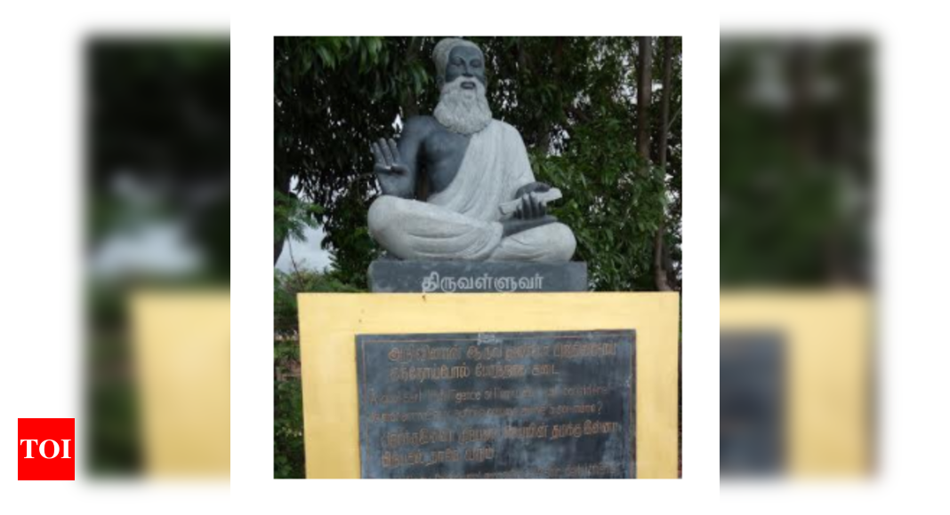 stumbled upon a thiruvalluvar statue in reunion chennai news times of india stumbled upon a thiruvalluvar statue