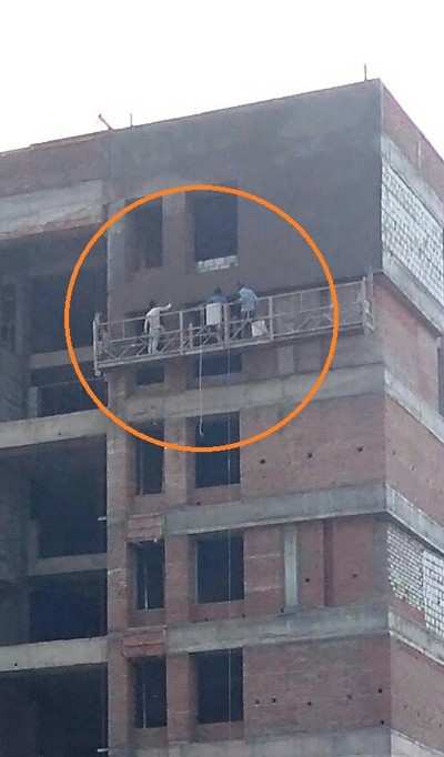 Construction without safety checks (Shivaji Nagar)