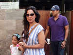 Lara Dutta with family