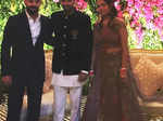 Virat Kohli at Bhuvneshwar Kumar’s wedding reception