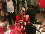 Paoli Dam during her wedding ceremony