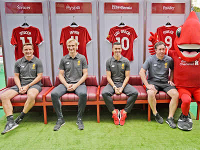Former Liverpool players walk down memory lane