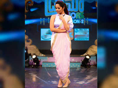 'Drama Juniors' host Anasuya Bharadwaj's saree game is so on-point, check out her latest outfit!