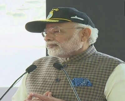 PM Modi commissions INS Kalvari, congratulates nation