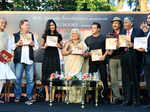 Bina Kak with Salim Khan, Katrina Kaif, Salman Khan and Mike Pandey