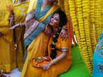 Pooja's haldi ceremony pictures