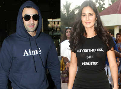Ex-lovers Ranbir Kapoor and Katrina Kaif are letting their clothes do the talking