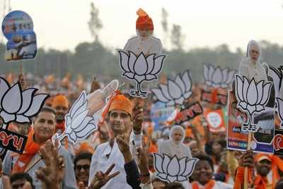 BJP to retain power in Gujarat despite strong showing by Congress: TOI Online-CVoter exit poll
