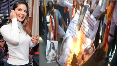 Pro-Kannada activists protest against Sunny Leone’s New Year event in Bengaluru