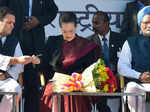 Rahul Gandhi, Sonia Gandhi and Manmohan Singh