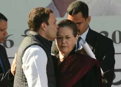 As Sonia Gandhi passes the mantle to Rahul, a beautiful mother-son moment