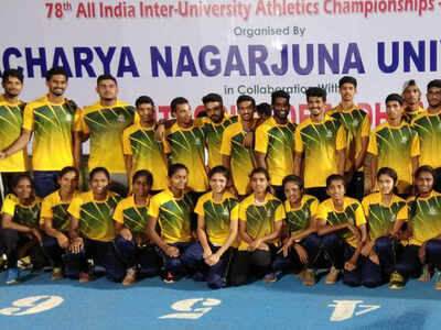 Mangalore University emerges team champions at All India inter-university athletic meet