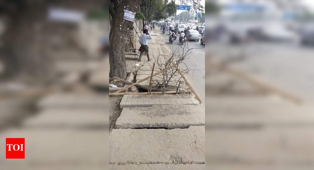 State of Footpaths - Times of India