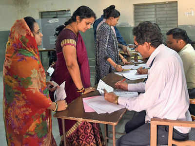 Repolling held in six booths of five seats | India News - Times of India