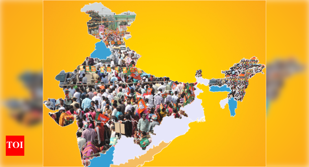 Infographic: The saffronisation of India | India News - Times of India
