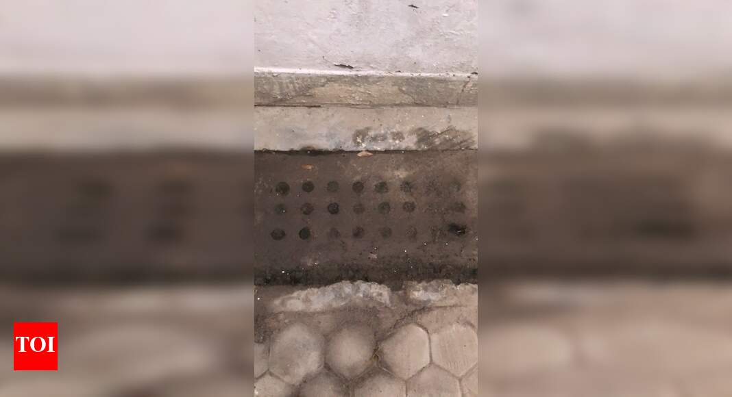 All drains in colony choked Times of India