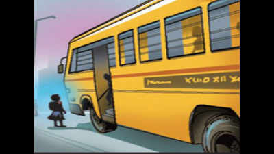 LKG student survives fall from moving school bus