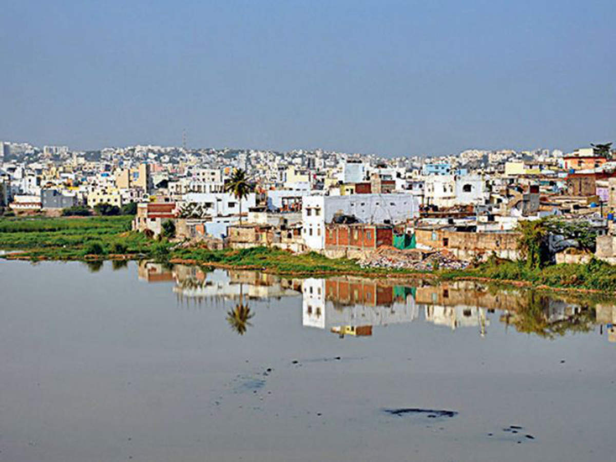 Encroachers Dump Mud To Shrink Lakes Claim Land Hyderabad News Times Of India