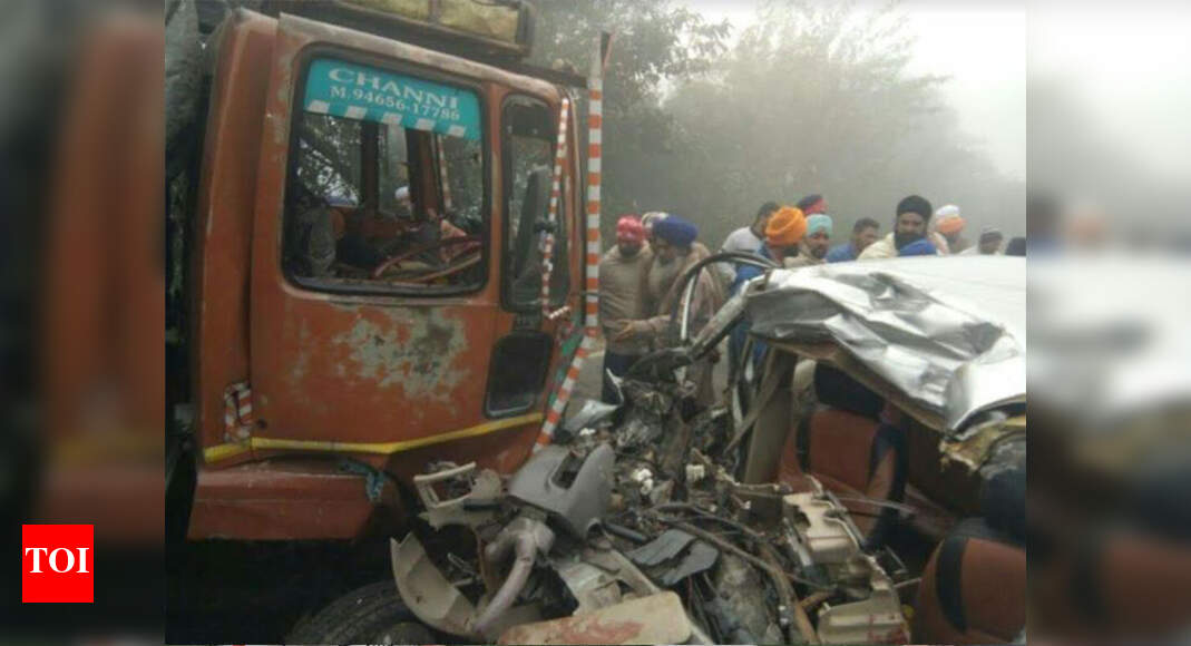 Four killed, five injured in road accident Chandigarh News Times of India