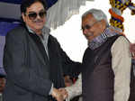 Nitish Kumar and BJP MP Shatrughan Sinha
