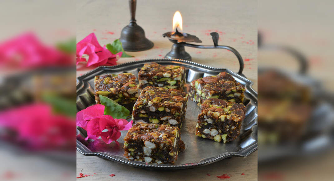 Chocolate Dry Fruit Barfi Recipe How to Make Chocolate Dry Fruit Barfi